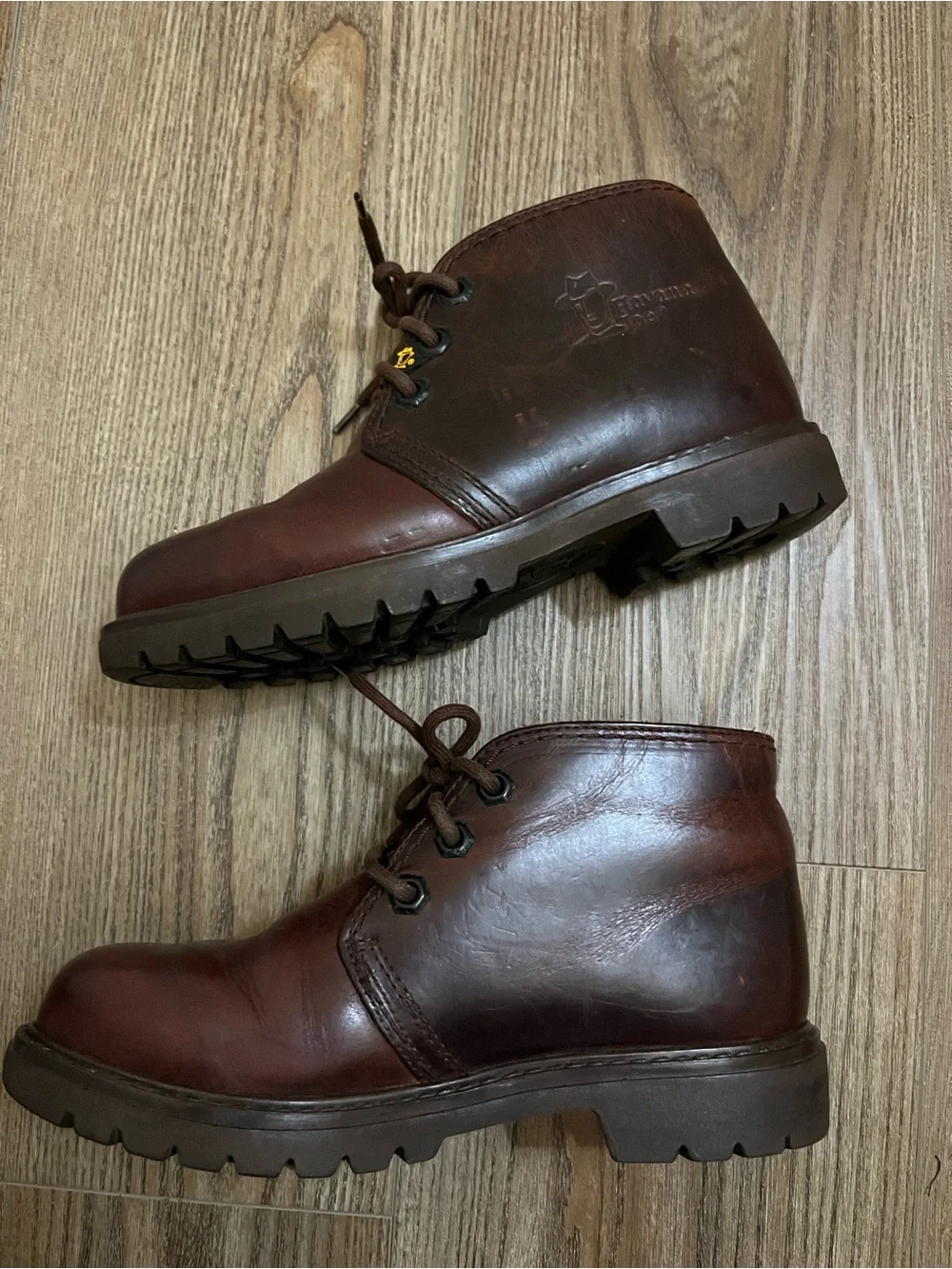 Havana Joe Brown Leather Chukka Boots - Classic Lace-Up 36